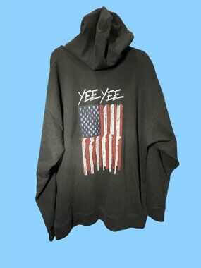 Yee Yee Black Hoodie 3XL Independent Trading Co. Cotton Blend Pullover USA-Made